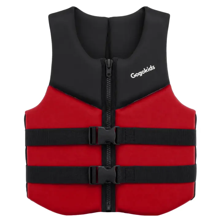 Gogokids Neoprene Toddler Swim Vest — Zippered Float Jacket 33–125 lbs