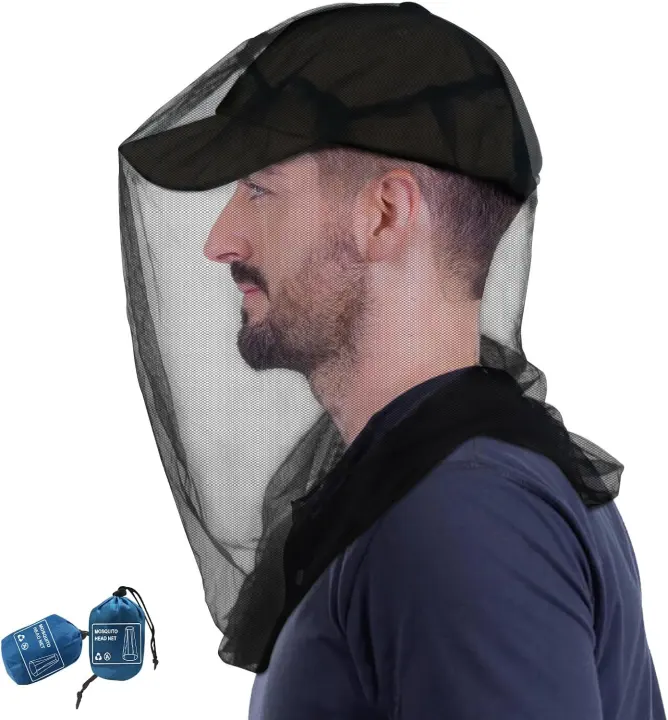Mosquito Head Net 2-Pack — Insect Protection for Hat Wearers